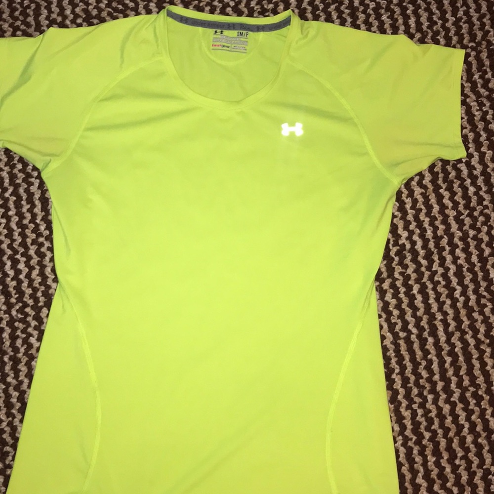 Neon yellow/lime green athletic tee